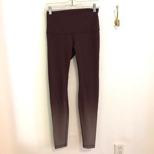 Maroon ombré lululemon leggings